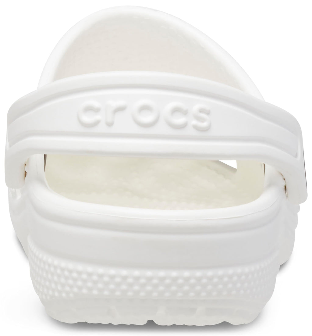 Crocs Unisex-Child Classic Clogs, White, 4 Big Kid US
