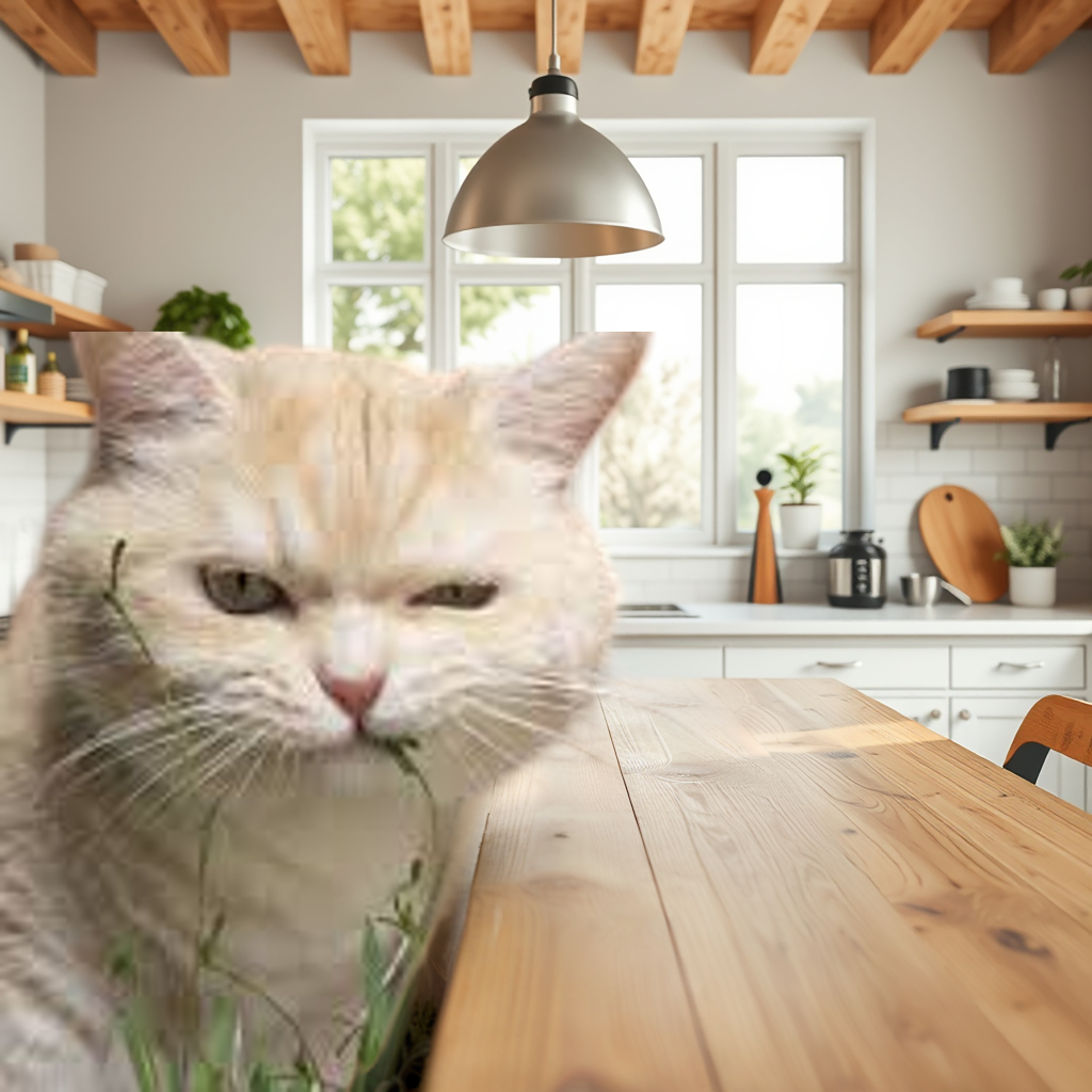 Angy Cat Fixed Size Wall Art 12x12 & 15x15 - Plus Store