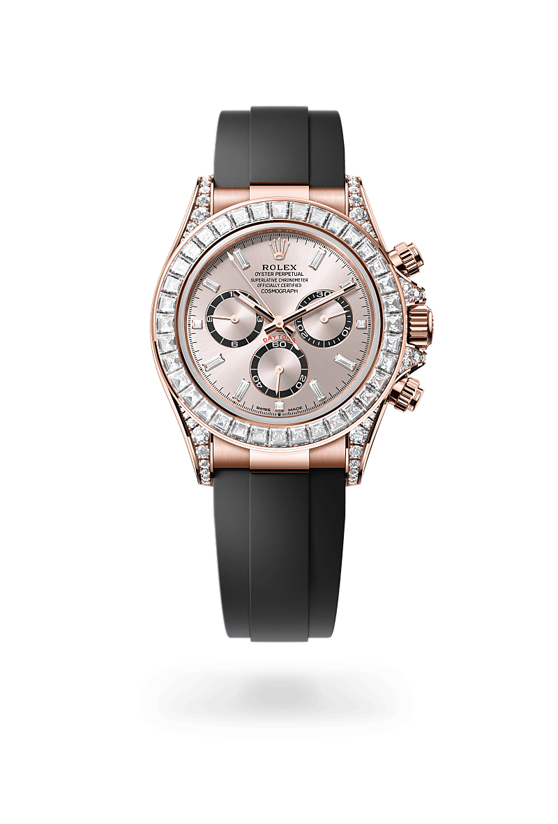 rolex Cosmograph Daytona in 18 kt Everose gold with lugs set with diamonds, M126535TBR-0002 - Ace Test Store 2