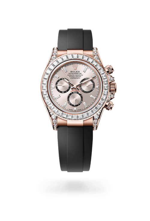 rolex Cosmograph Daytona in 18 kt Everose gold with lugs set with diamonds, M126535TBR-0002 - Ace Test Store 2