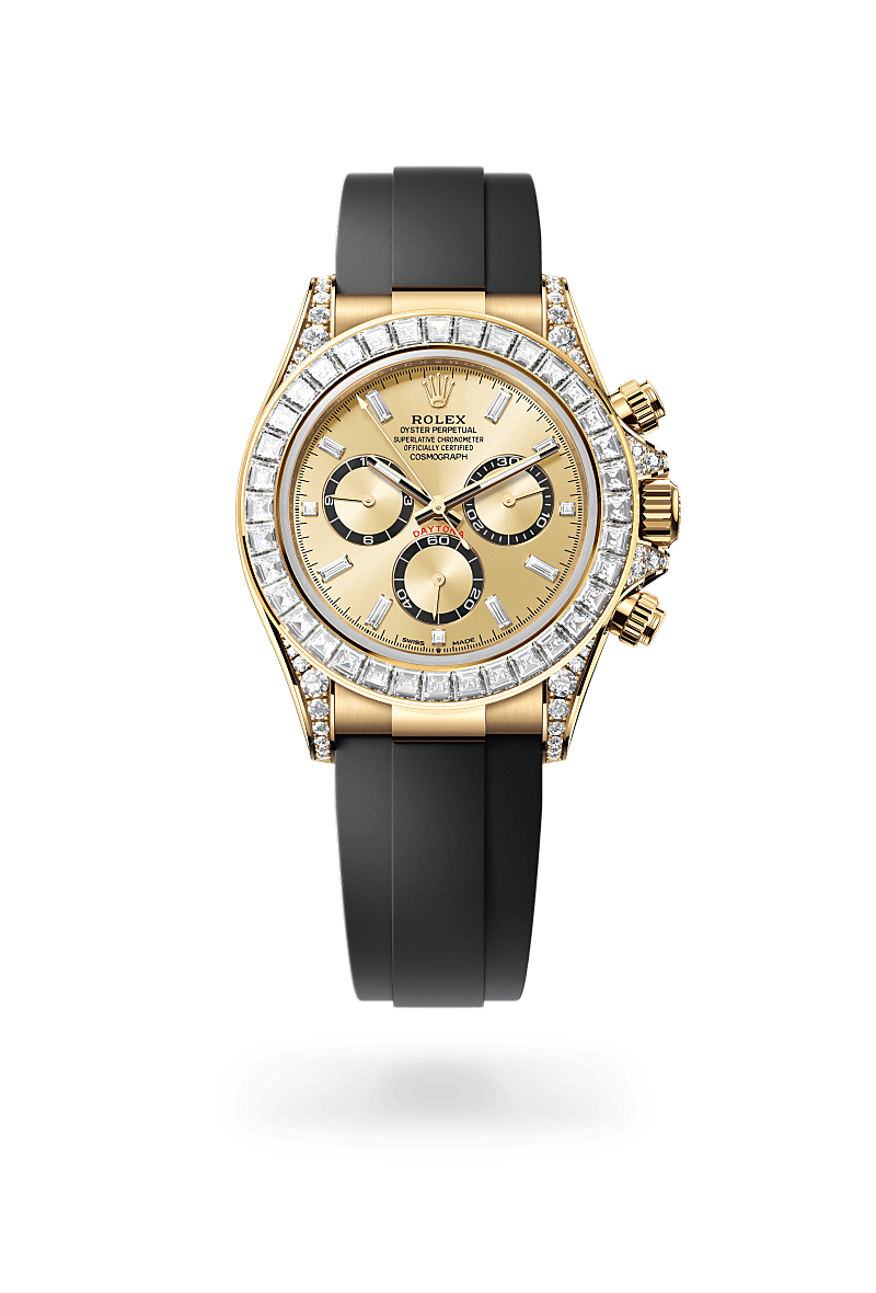 rolex Cosmograph Daytona in 18 kt yellow gold with lugs set with diamonds, M126538TBR-0004 - Ace Test Store 2
