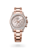 rolex Cosmograph Daytona in 18 kt Everose gold with lugs set with diamonds, M126595TBR-0001 - Ace Test Store 2