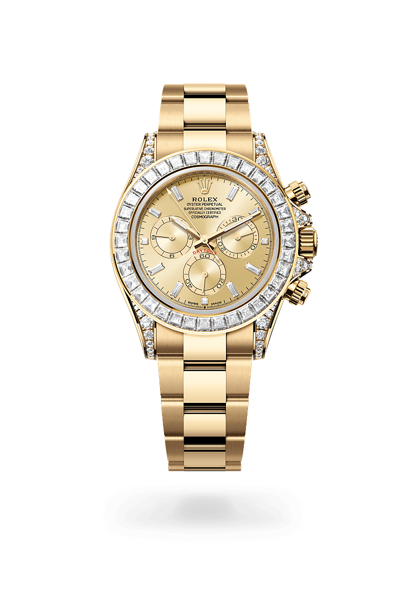 rolex Cosmograph Daytona in 18 kt yellow gold with lugs set with diamonds, M126598TBR-0001 - Ace Test Store 2