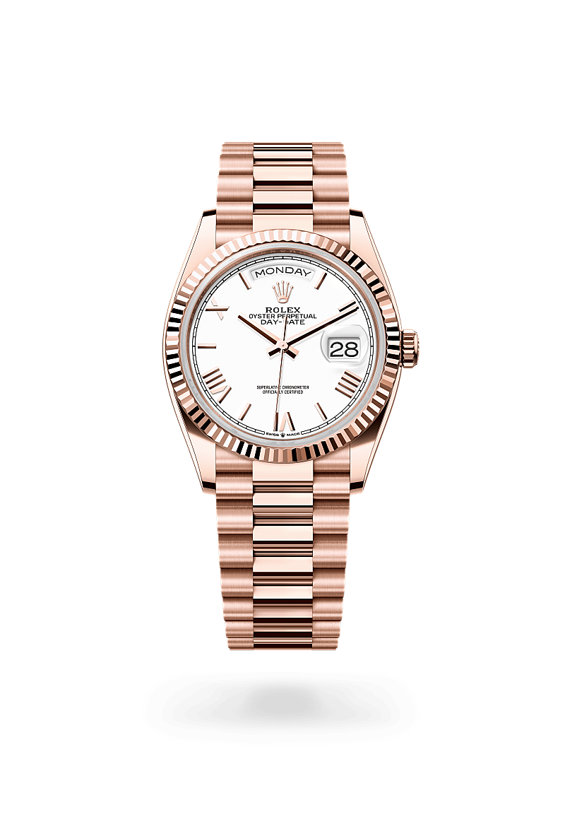 rolex Day-Date in 18 kt Everose gold, M128235-0070 - Ace Test Store 2