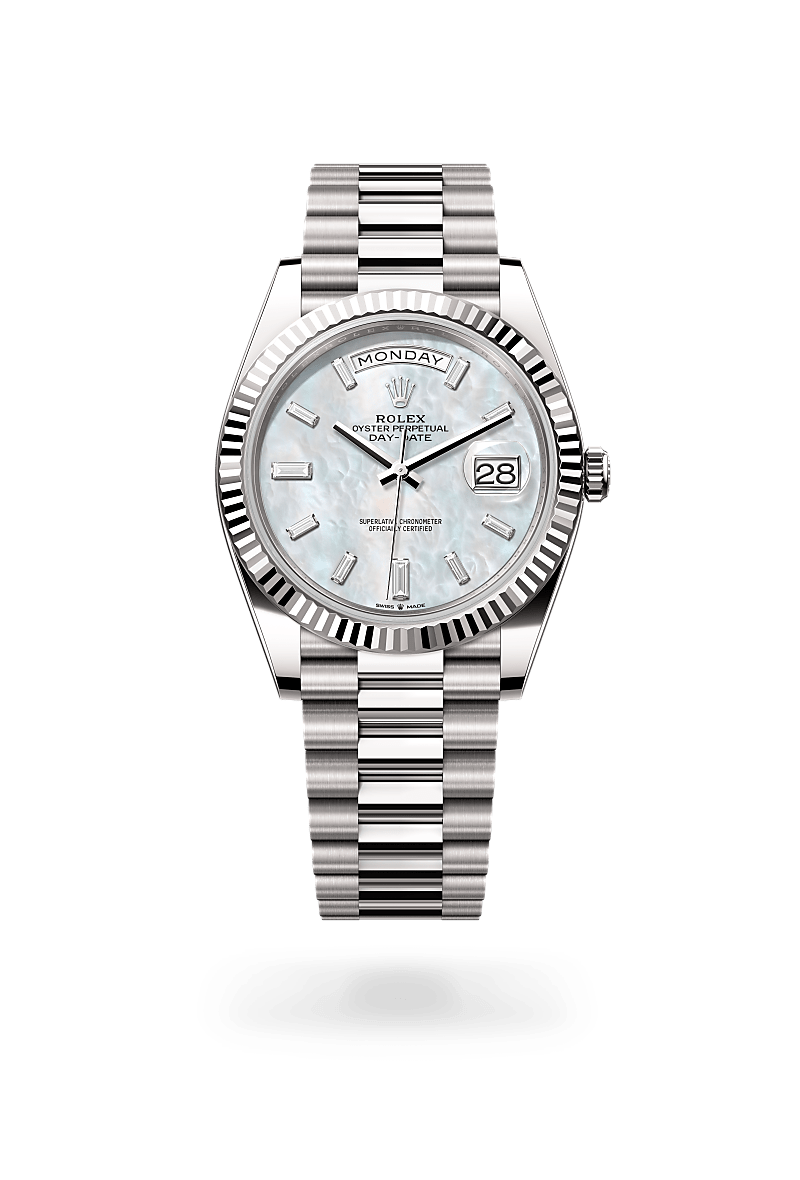 rolex Day-Date in 18 kt white gold, M228239-0078 - Ace Test Store 2
